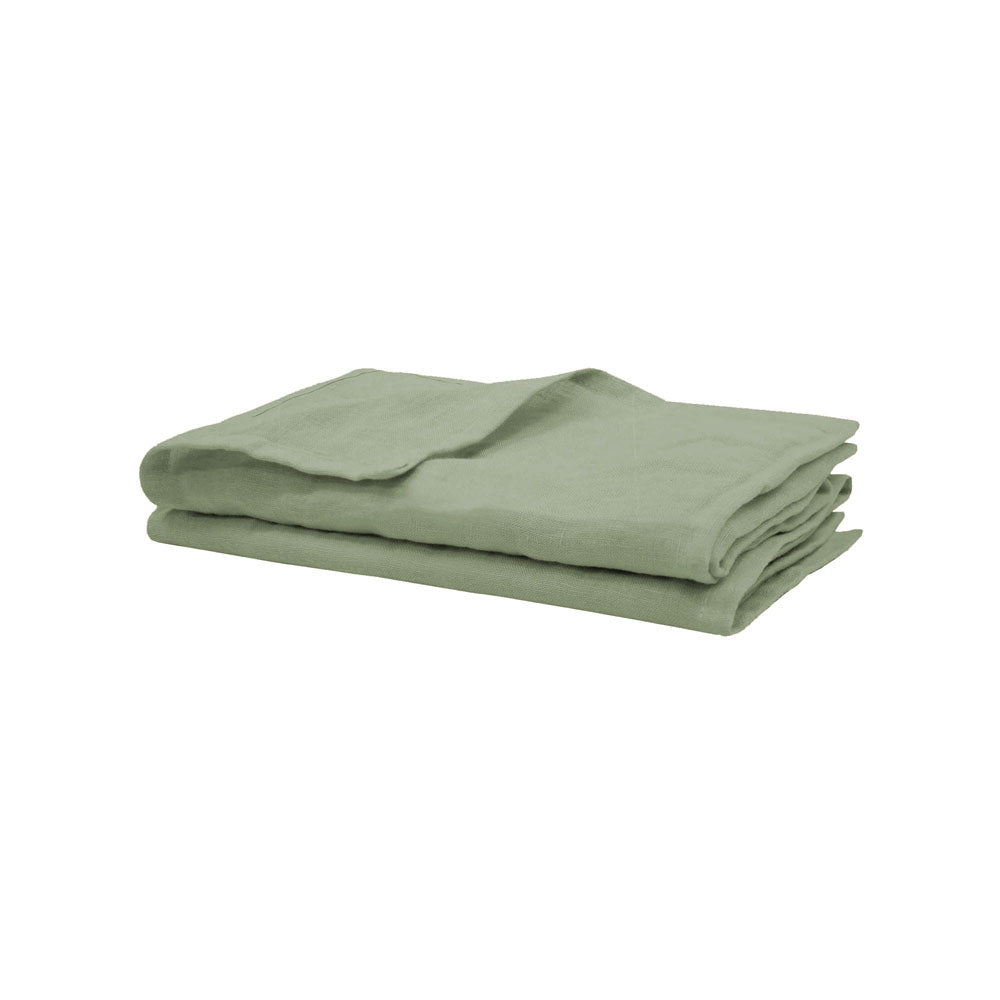 Linen 2pc Napkin Set 45x45cm Sage - BAMBURY