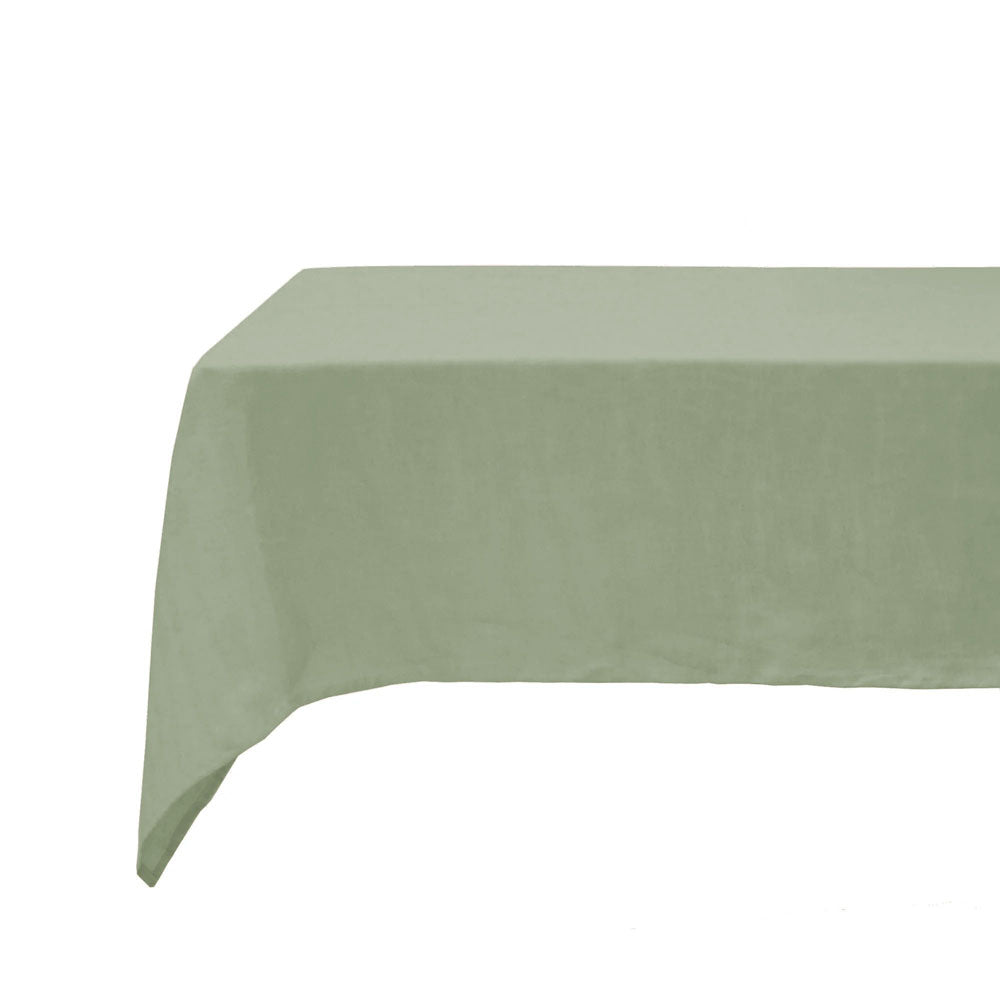 Linen Tablecloth 150x275cm Sage - BAMBURY