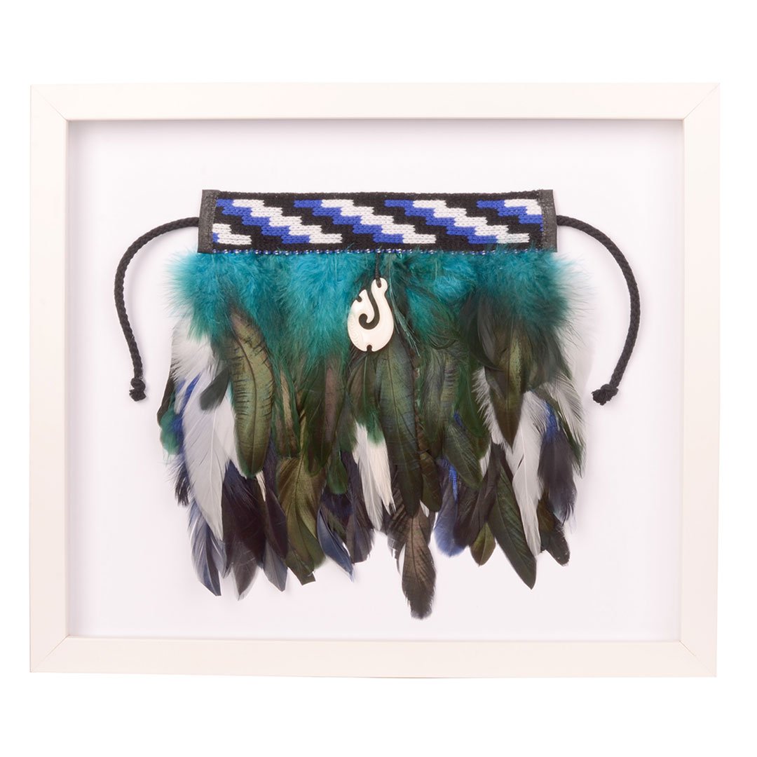 Framed Mini Blue Korowai