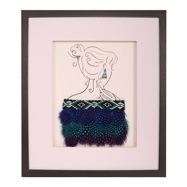Framed Korowai on Modern Lady