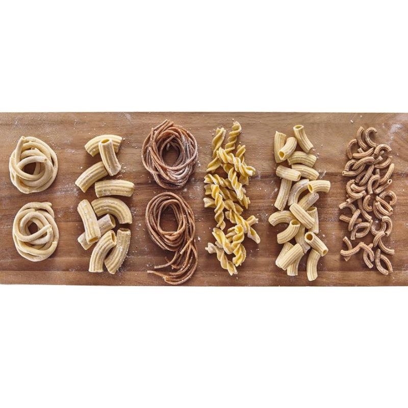 KitchenAid Gourmet Pasta Press Attachment for making fresh pasta with six interchangeable discs. Perfect for home chefs.