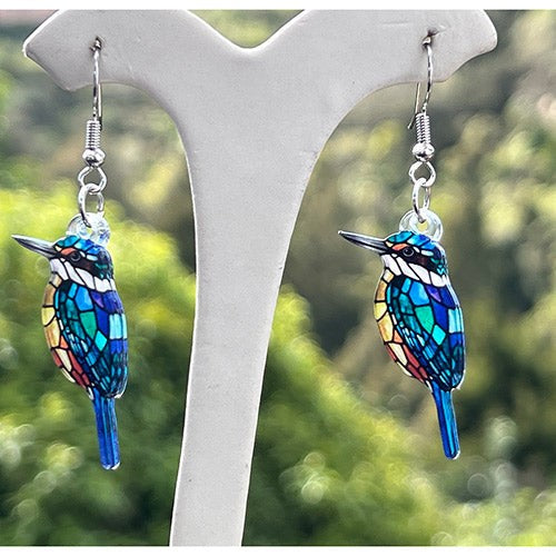 Earrings - Kingfisher (35 x 14.8cm)