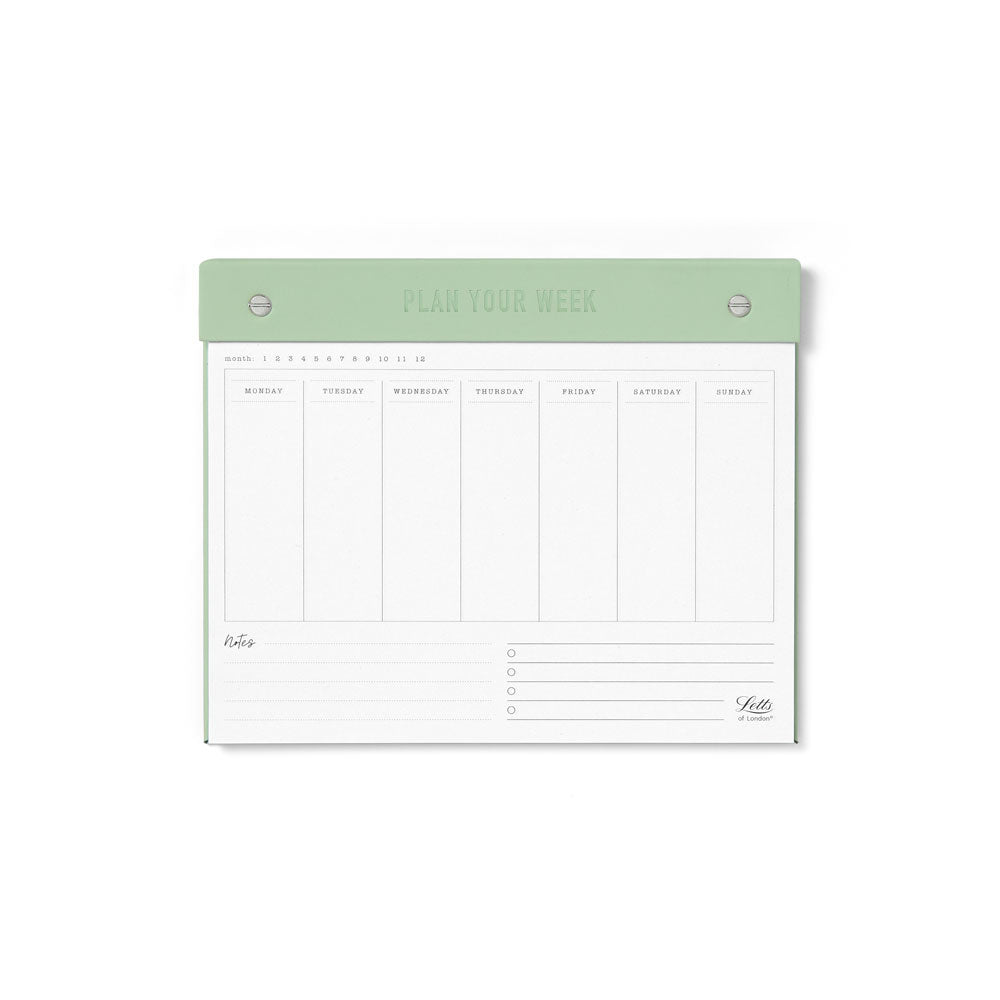 Letts Conscious Undated Weekly Planner 250x200mm Sage