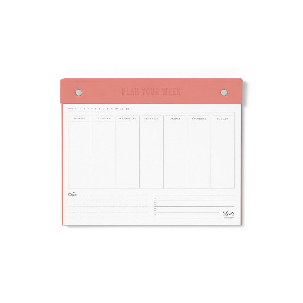 Letts Conscious Undated Weekly Planner 250x200mm Clay