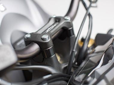 SW-Motech Handlebar Bar Riser 28MM Handlebars Black Suzuki GSX-S1000 GSX-S1000