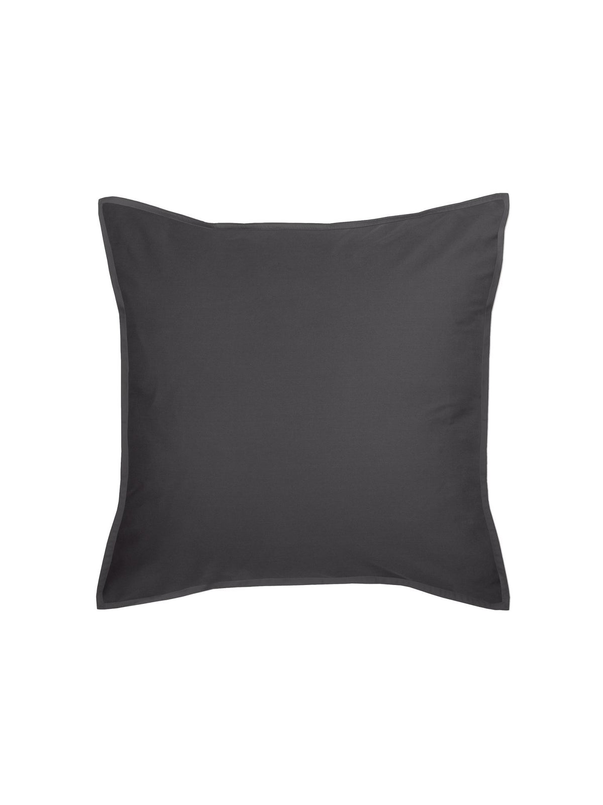 European Pillowcase Bamboo Cotton Sateen Linen House Nara Charcoal
