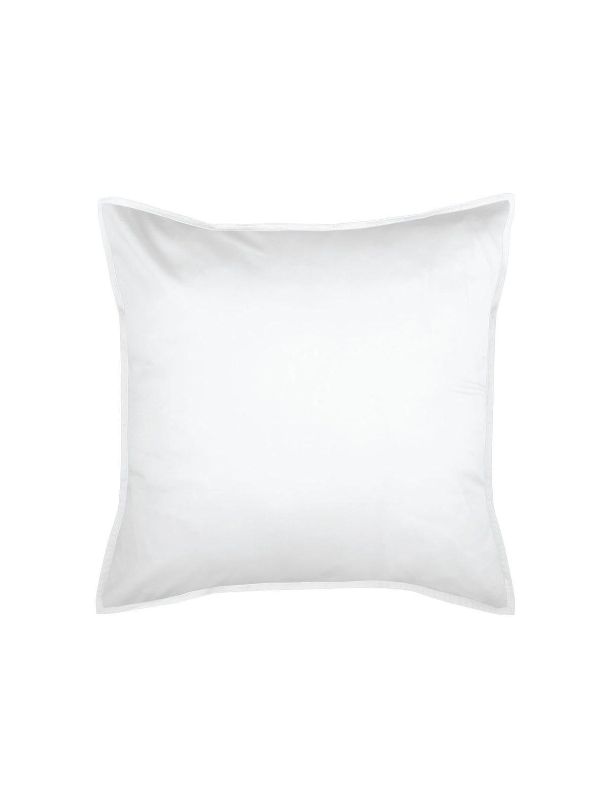 European Pillowcase Bamboo Cotton Sateen Linen House Nara White