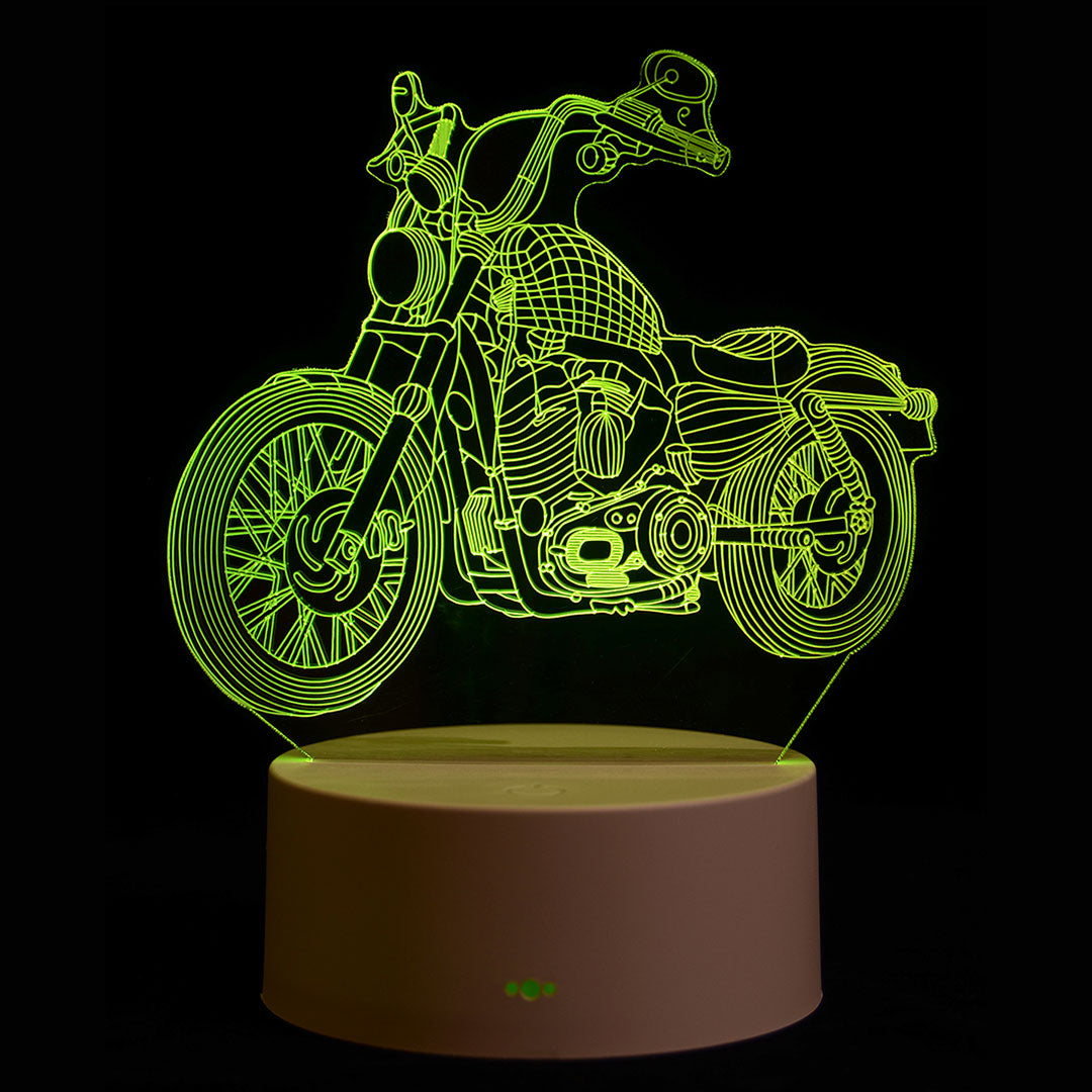 LED Night Light Motorbike Design