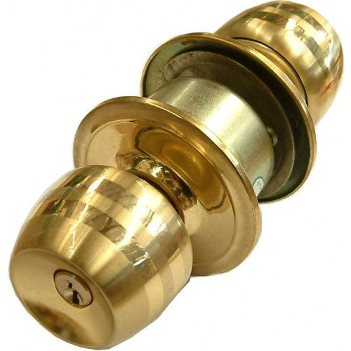 Entrance Tubular Lockset Tri Circlepolished Brass
