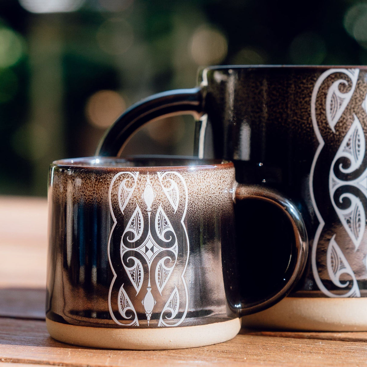 Moana Road - Miriama Grace-Smith Ceramic Espresso Mug - Black - 2 units