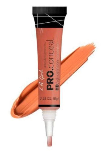 LA Girl Pro Concealer - Orange Corrector: Creamy, lightweight concealer that neutralizes dullness and dark circles for flawless skin.