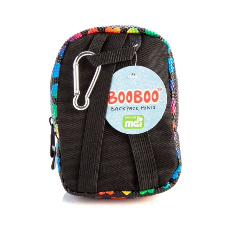 Mini Backpack - Black Rainbow Hearts BooBoo (15cm)