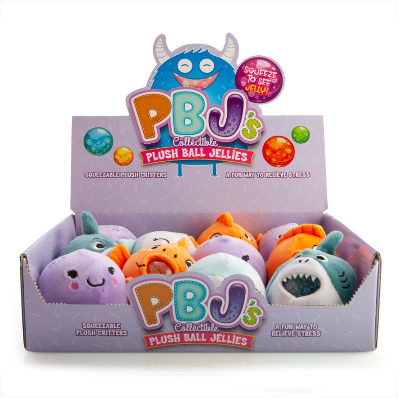 Plush Ball - Sea Animal Jellies (Set of 12 Asstd)