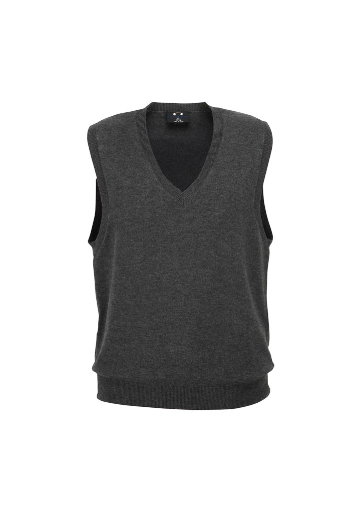 V-Neck Womens Knit Vest - Charcoal