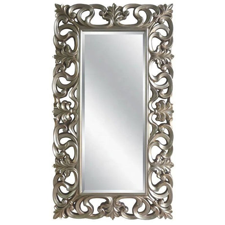 Elegant silver wall mirror (1.6m) with a sleek frame, perfect for enhancing any living space and offering a distortion-free reflection.