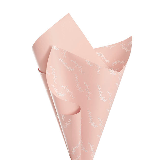 Cello Regal Branchlets 65mic Blush Pink Pack 100 (50x70cm)