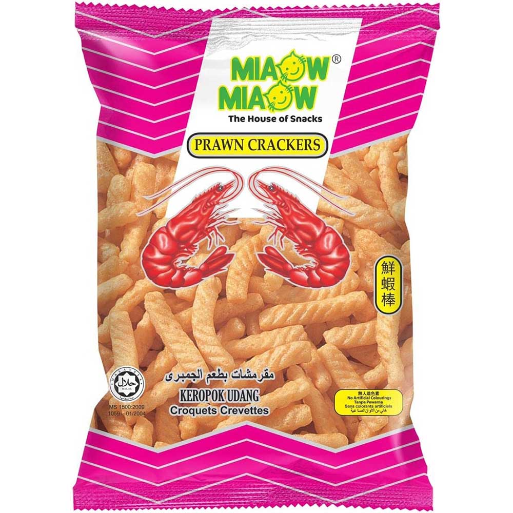 Miaow Miaow Prawn Crackers 60g- Pack of 30