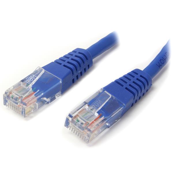 Cat5e Patch Cable with Molded RJ45 Connectors - 91 cm (3 ft.) - Blue
