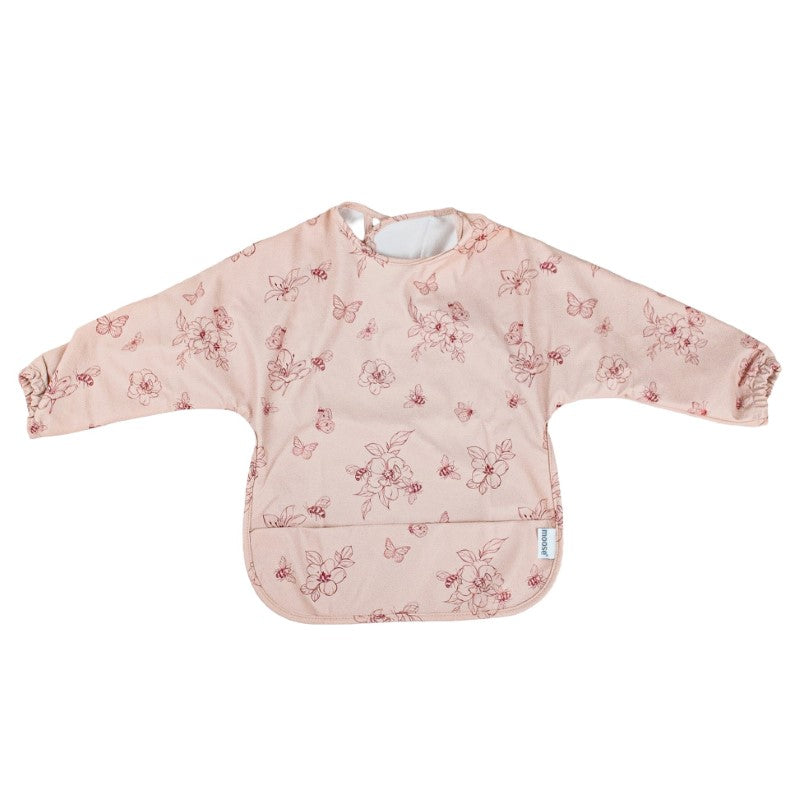 Waterproof Long Sleeve Bib - Moose Flowers