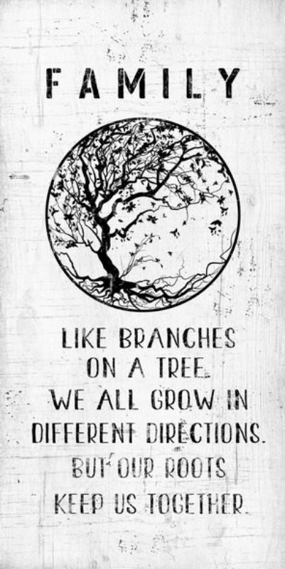 Wall Art on MDF - Family (60cm)