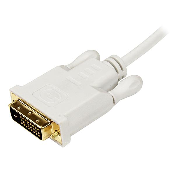 6ft Mini DisplayPort to DVI Adapter - Mini DP to DVI - White