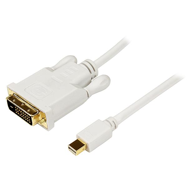 6ft Mini DisplayPort to DVI Adapter - Mini DP to DVI - White