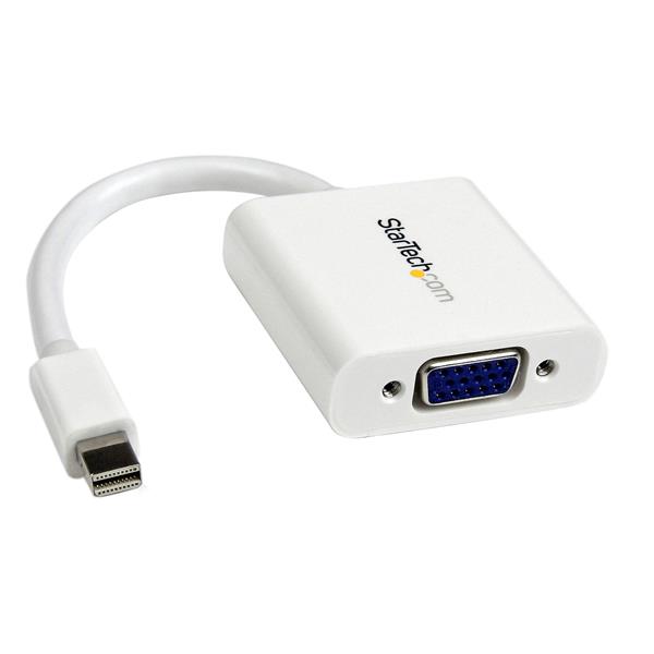 Mini DisplayPort to VGA Video Adapter Converter - White