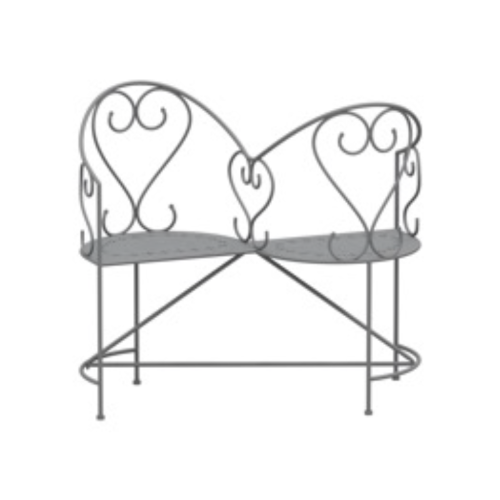 Lovers Bench - Belle Époque (111 x 83 x 91cm)