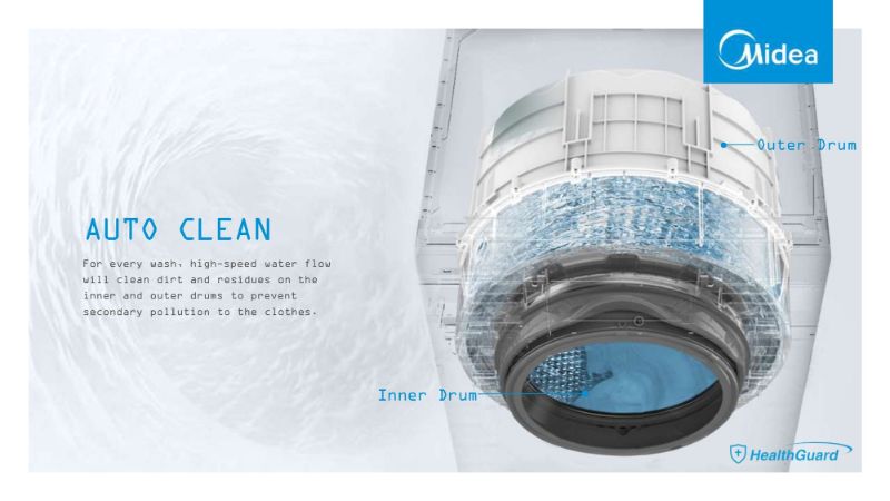 Front Loader - Midea 10KG MF200W100WB/T
