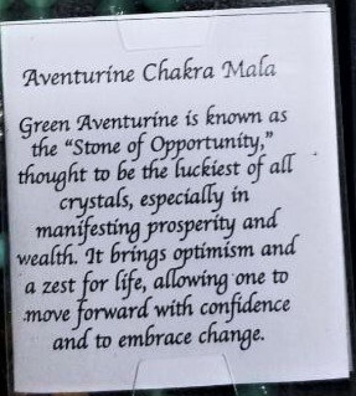 Chakra Mala Necklace - Aventurine (70cm)