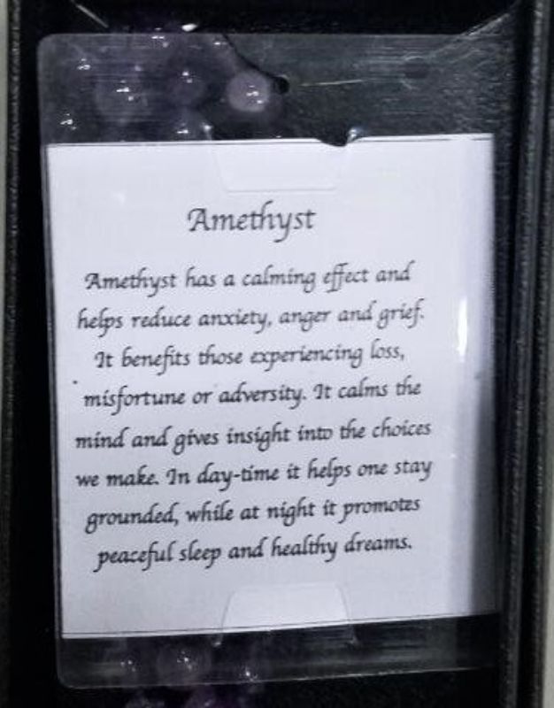 Mala Necklace - Amethyst (70cm)