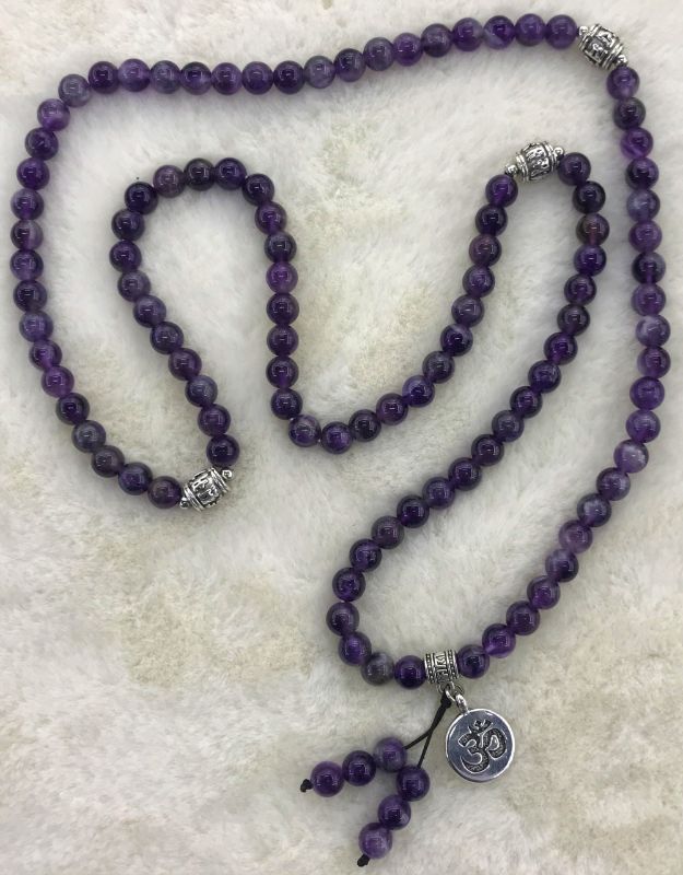 Mala Necklace - Amethyst (70cm)