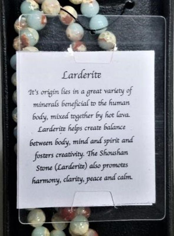 Mala Necklace - Larderite (70cm)