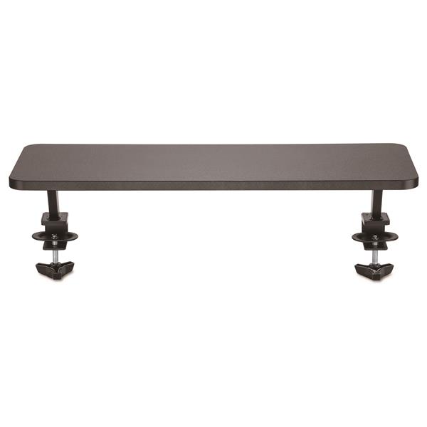 Monitor Riser Stand - Clamp on Monitor Shelf - Extra Wide