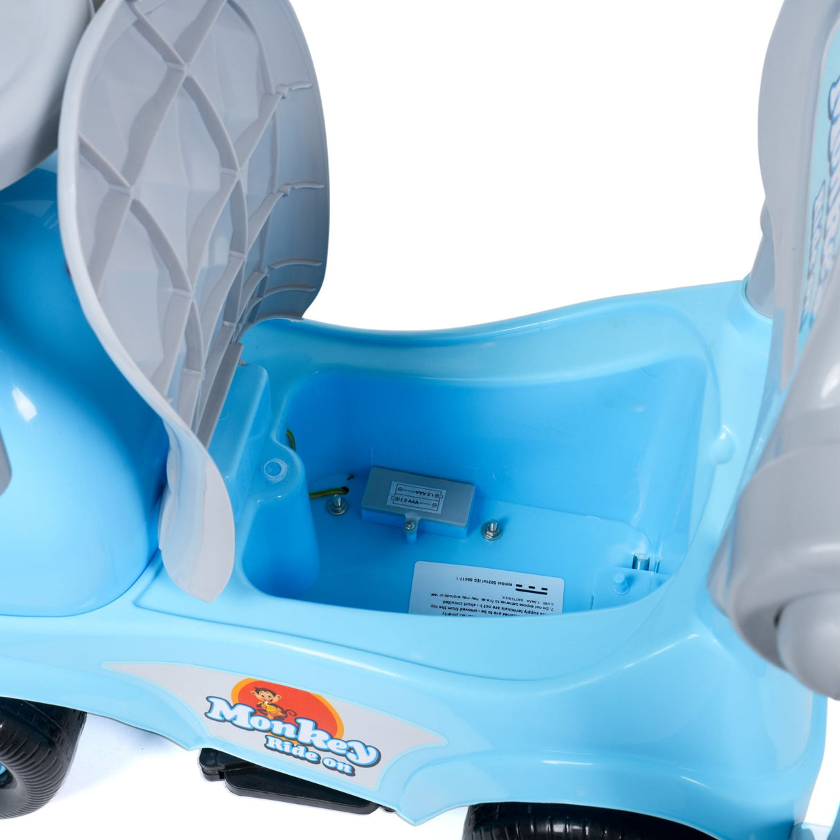 Kids Monkey 3-in-1 Ride-On With Parent Handle DR-200 Blue