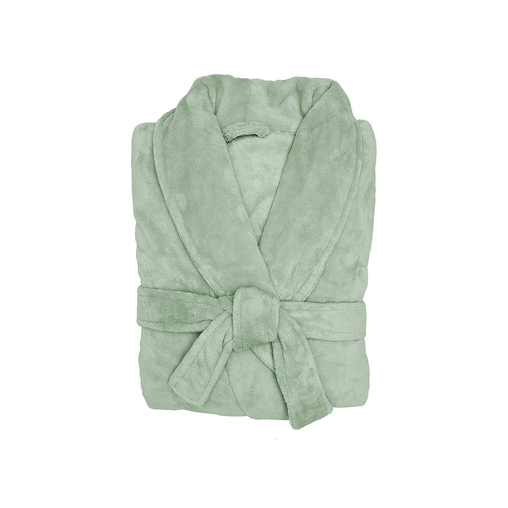 S/M Microplush Robe Sage