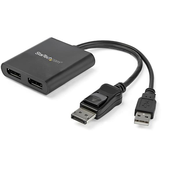 DisplayPort to DisplayPort Multi-Monitor Splitter - 2-Port MST Hub