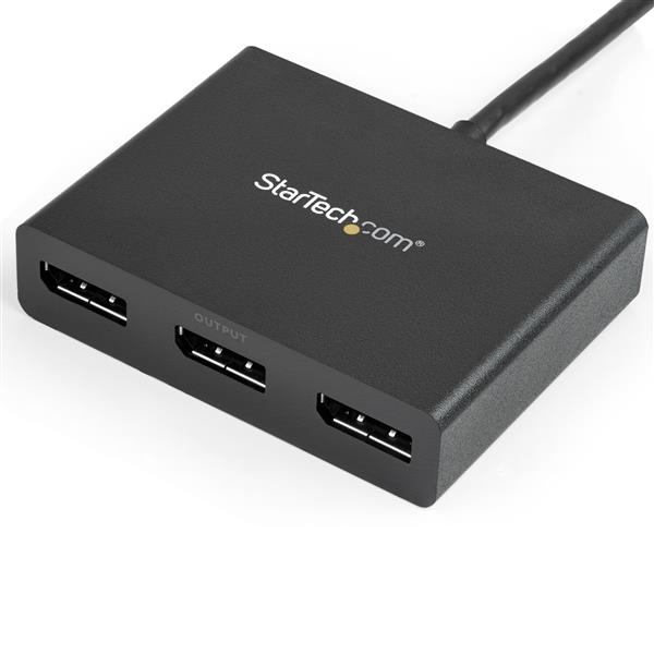 Mini DisplayPort to DisplayPort Multi-Monitor Splitter - 3-Port MST Hub