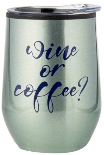 Double Walled Thermos Tumbler - Wine Or Coffee (360ml)