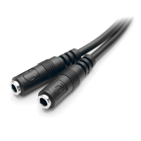 Headset adapter for headsets with separate headphone / microphone plugs