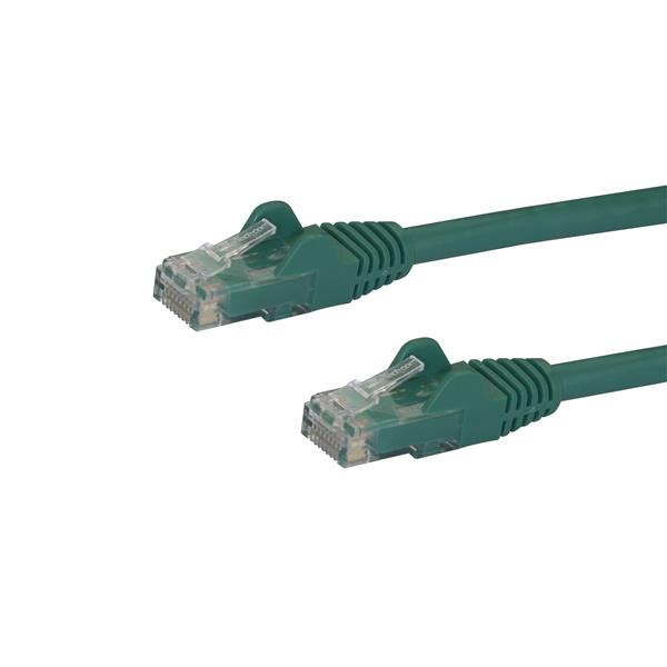 Cat6 Patch Cable with Snagless RJ45 Connectors - 1m, Green