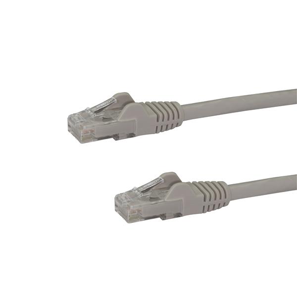 Cat6 Patch Cable with Snagless RJ45 Connectors - 10m, Gray