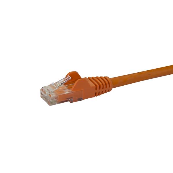 Cat6 Patch Cable with Snagless RJ45 Connectors - 10 m, Orange