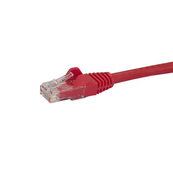 Cat6 Ethernet Patch Cable with Snagless RJ45 Connectors - 0.5 m, Red
