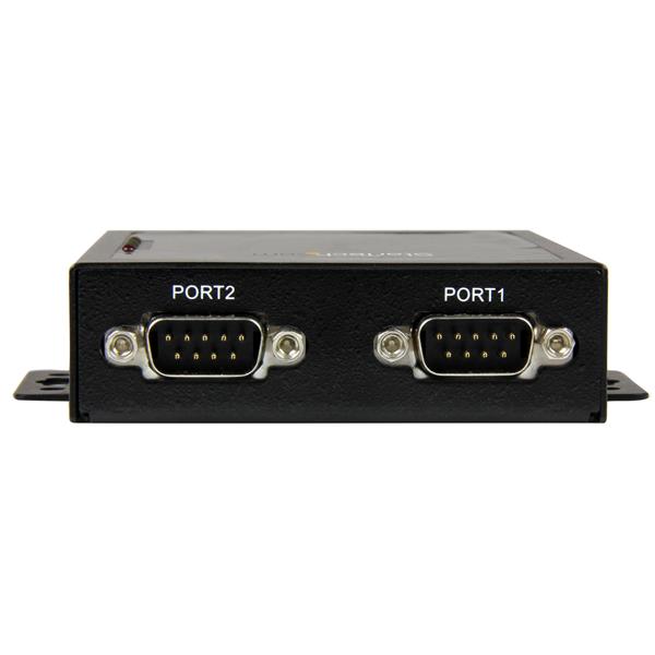 2-Port Serial-to-IP Ethernet Device Server - RS232 - Metal and Mountable