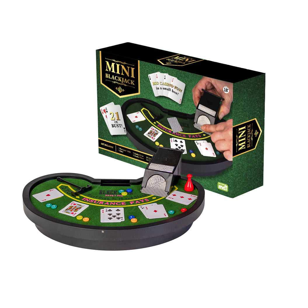 Mini Blackjack Table Game Set