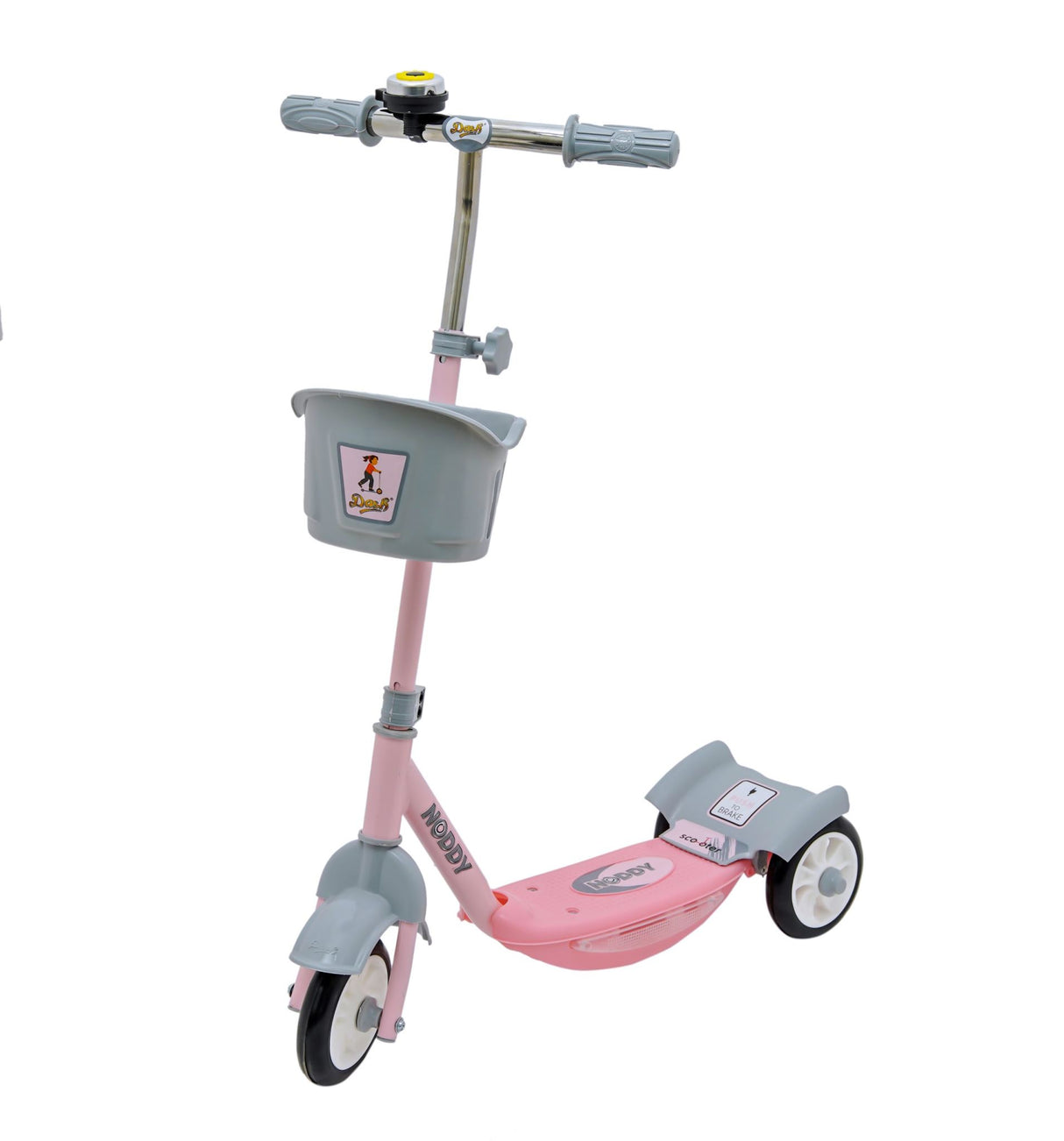 Kids Noody Foldable Scooter With Twin Rear Wheels DSC-140 Pink