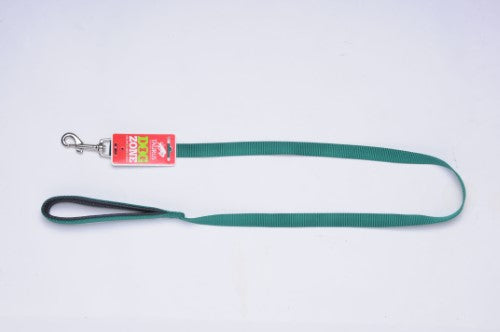 Taurus Nylon Air PU Padded Handle Lead 19mm X 120cm Green