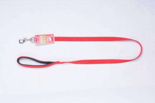 Taurus Nylon Air PU Padded Handle Lead 19mm X 120cm Red