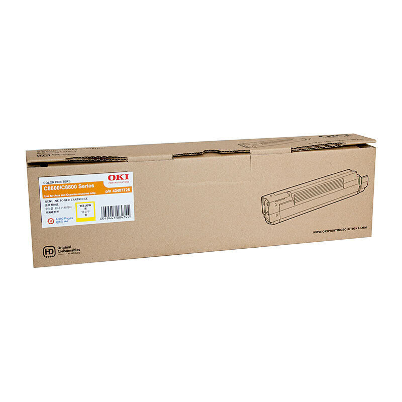 Oki C8600 HY Yellow Toner